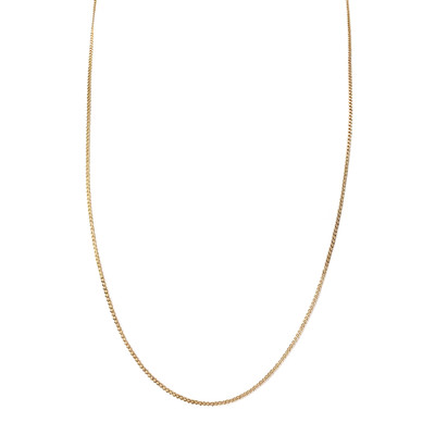 Secondhand gold chain 750 yellow mesh forçat 57 cm - view 1