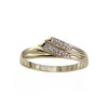 Bague d'occasion or 750 2 ors diamants - vue V1