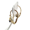 Boucles d'oreilles d'occasion or 750 jaune saphirs - vue V2