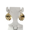 Boucles d'oreilles d'occasion or 750 jaune saphirs - vue V3
