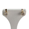 Boucles d'oreilles d'occasion or 750 jaune diamants - vue V1