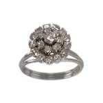 Bague d'occasion or 585 blanc diamant diamant - vue 1