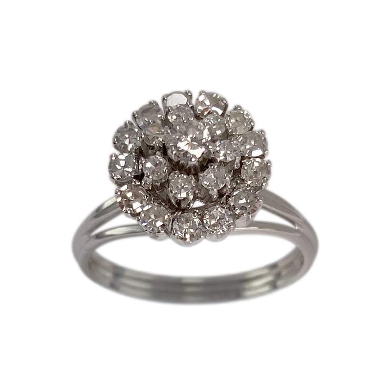 Bague d'occasion or 585 blanc diamant diamant - vue 1