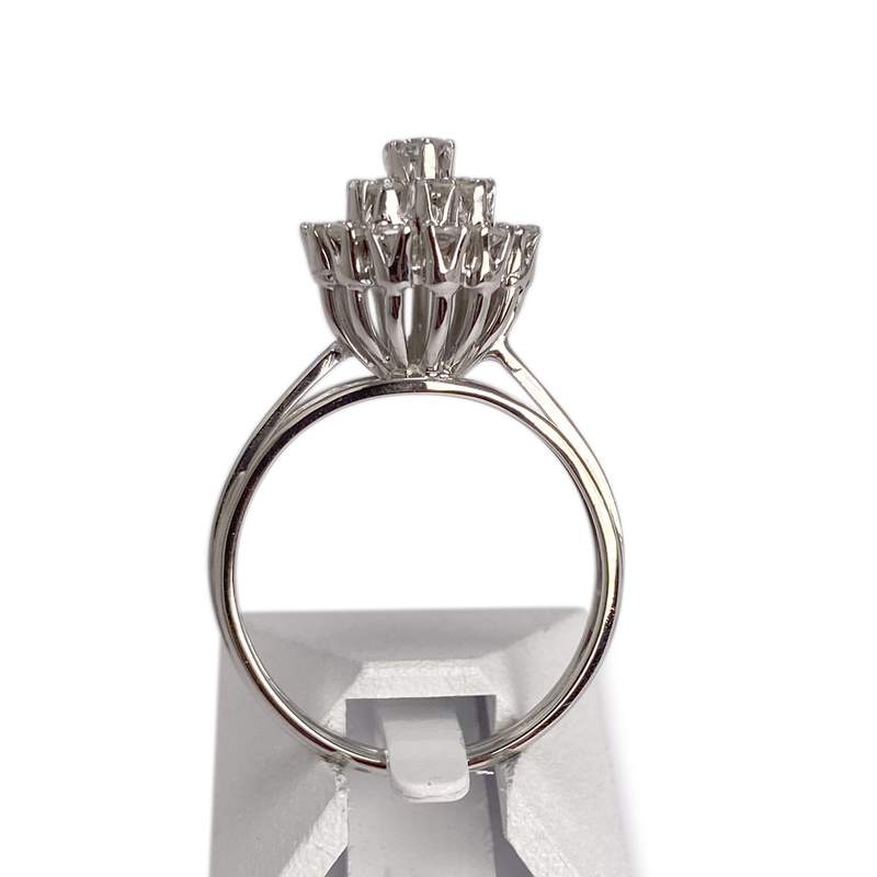 Bague d'occasion or 585 blanc diamant diamant - vue 3