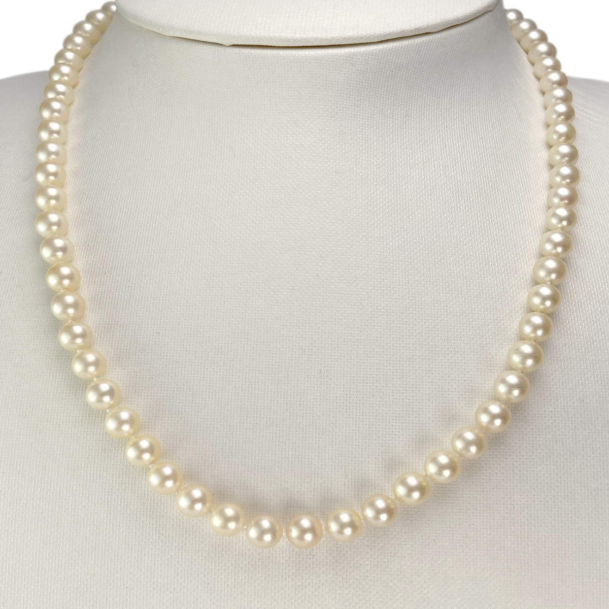 Collier d'occasion or 750 jaune perle de culture du japon - vue 2