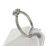 Bague d'occasion or 750 blanc diamant - vue 2