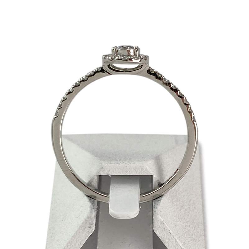 Bague d'occasion or 750 blanc diamant - vue 3