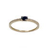 Bague d'occasion or 375 jaune saphir oxyde de zirconium - vue V1