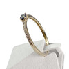 Bague d'occasion or 375 jaune saphir oxyde de zirconium - vue V2