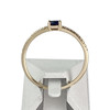 Bague d'occasion or 375 jaune saphir oxyde de zirconium - vue V3