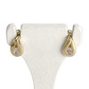 Boucles d'oreilles d'occasion or 750 jaune diamant - vue V1