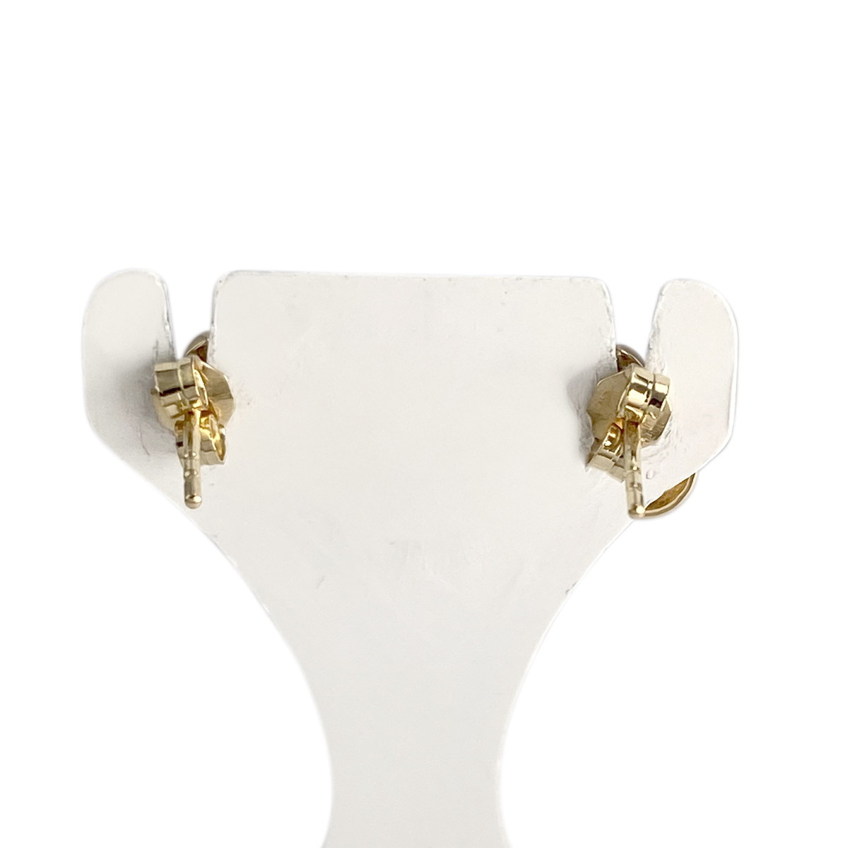 Boucles d'oreilles d'occasion or 750 jaune diamant - vue 3
