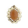 Pendentif d'occasion or 750 jaune camee - vue V2