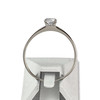 Bague d'occasion or 375 blanc oxyde de zirconium - vue V3