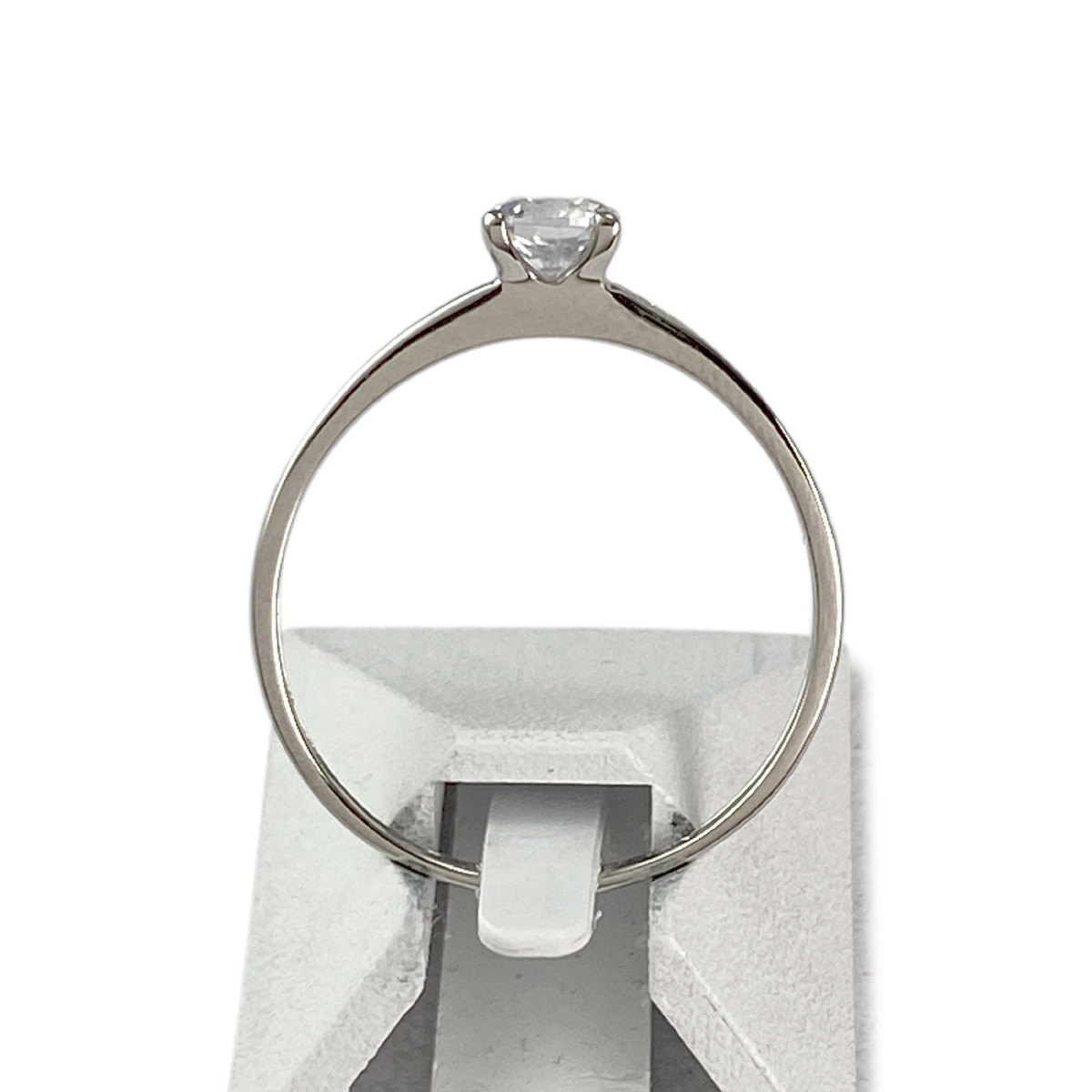 Bague d'occasion or 375 blanc oxyde de zirconium - vue 3