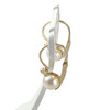 Boucles d'oreilles d'occasion or 750 jaune perle de culture - vue V2