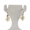 Boucles d'oreilles d'occasion or 750 jaune perle de culture - vue V3