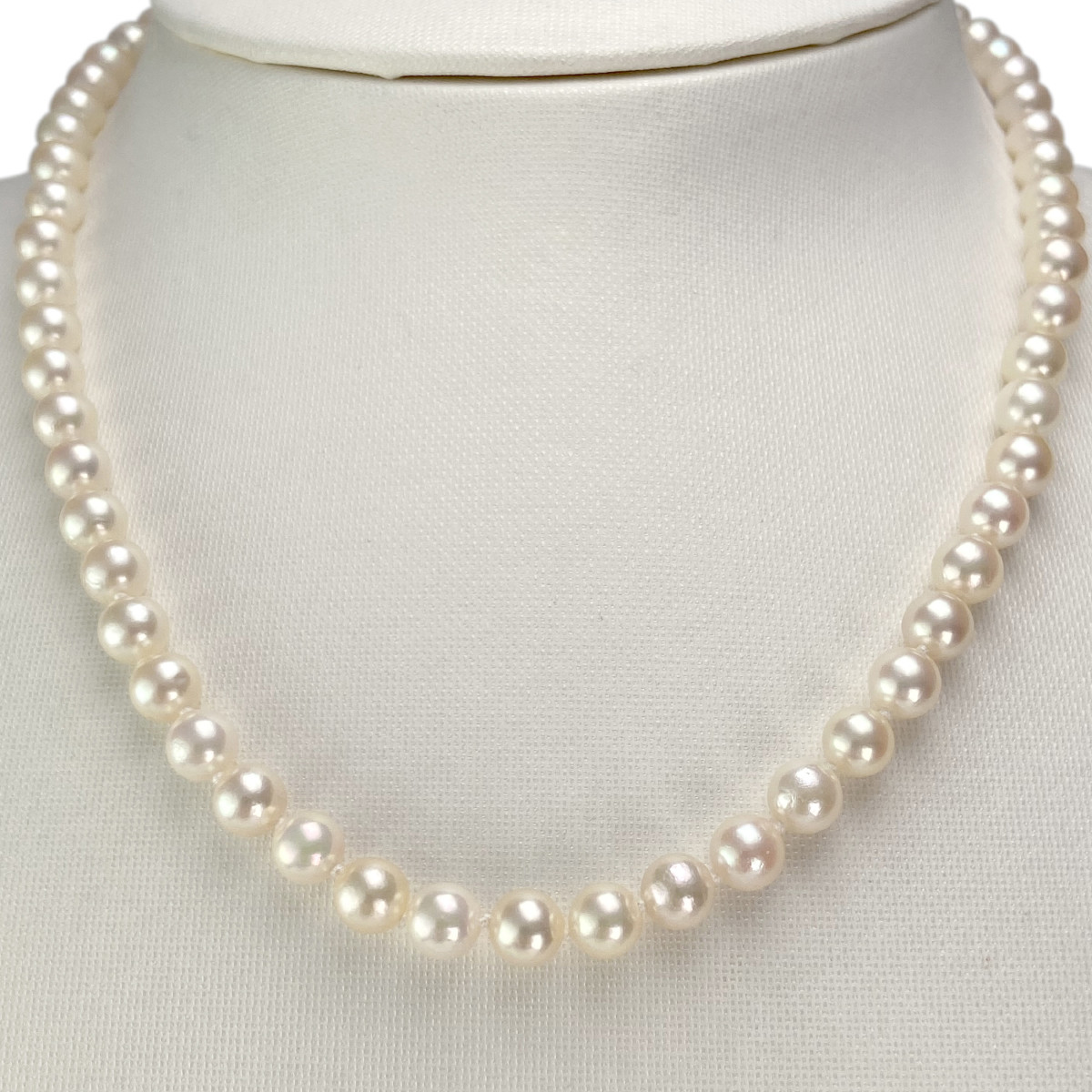 Collier d'occasion or 750 jaune perle de culture du japon - vue 2
