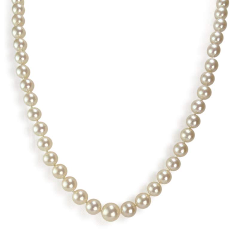 Collier d'occasion or 750 jaune perle de culture du japon - vue 1