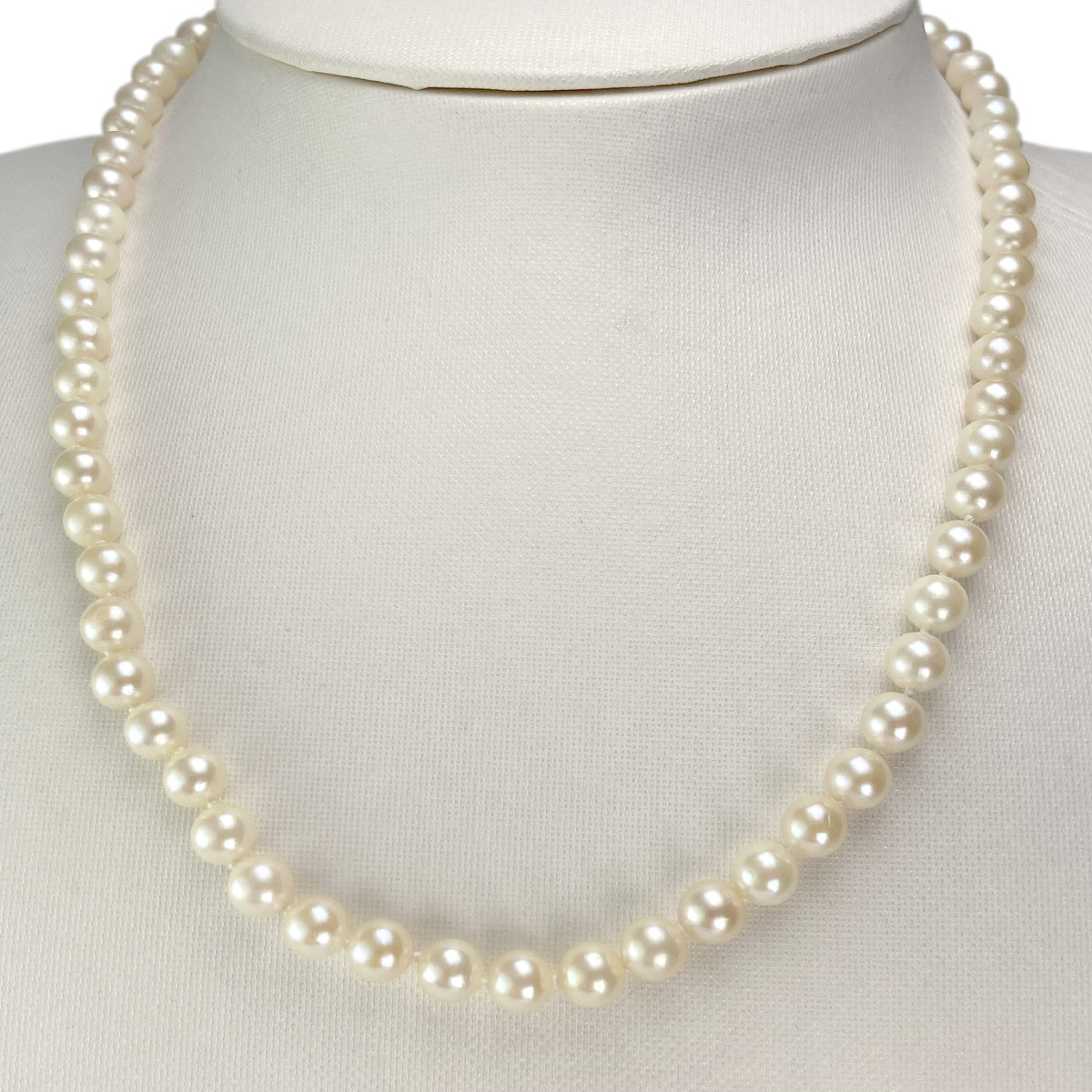 Collier d'occasion or 750 jaune perle de culture du japon - vue 2