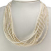 Collier d'occasion or 750 jaune perle de culture - vue V2