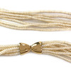 Collier d'occasion or 750 jaune perle de culture - vue V3