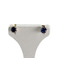 Boucles d'oreilles d'occasion or 750 jaune saphir