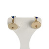 Boucles d'oreilles d'occasion or 750 jaune saphir - vue V3