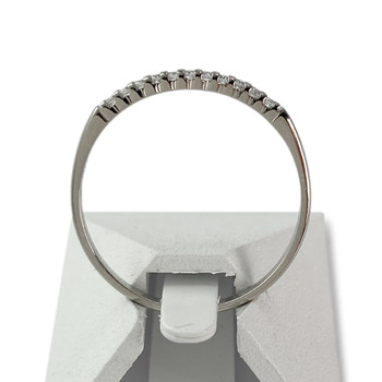 Bague d'occasion or 750 blanc diamant