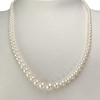 Collier d'occasion or 750 jaune perles de culture du japon. - vue V2