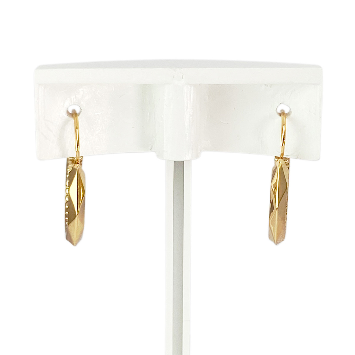 Boucles d'oreilles d'occasion or 750 jaune - vue 3