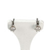Boucles d'oreilles d'occasion or 750 blanc diamant - vue V1