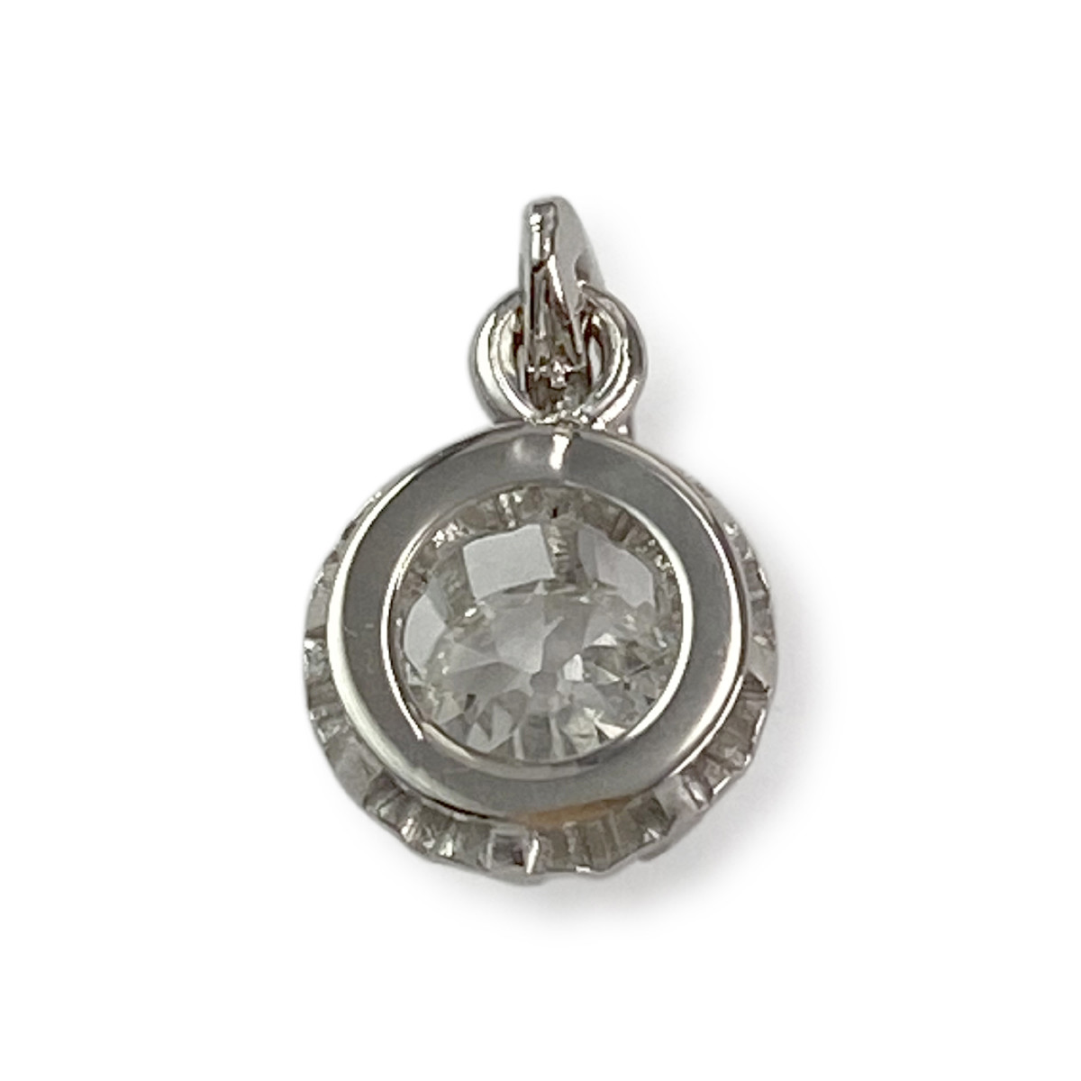 Pendentif d'occasion or 750 blanc diamant diamant - vue 3