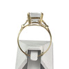 Bague d'occasion or 750 jaune aigue marine diamant - vue V3