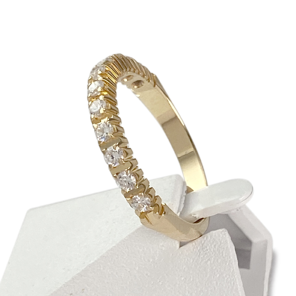 Alliance d'occasion or 750 jaune oxyde de zirconium - vue 2