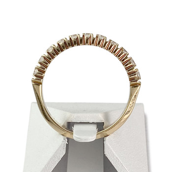 Bague d'occasion or 750 jaune oxyde de zirconium