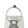 Bague d'occasion or 750 jaune saphir diamant - vue V3