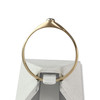 Solitaire d'occasion or 750 jaune diamant - vue V3