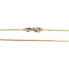 Collier d'occasion or 750 jaune emeraude diamant - vue V3