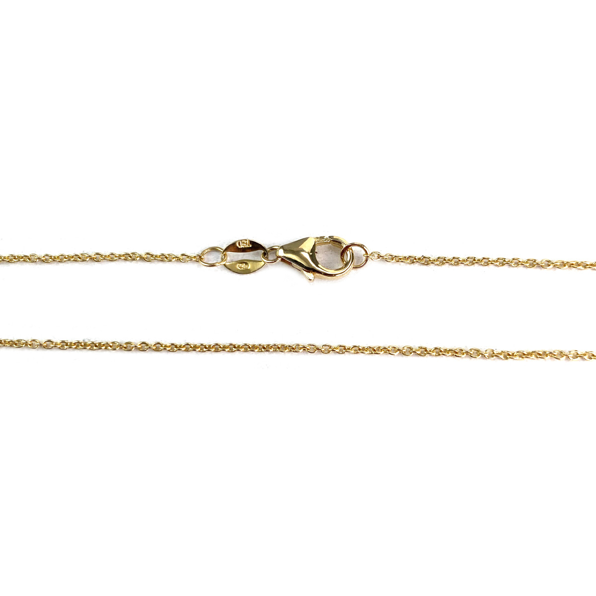 Collier d'occasion or 750 jaune emeraude diamant - vue 3