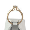 Solitaire d'occasion or 750 rose diamant - vue V3