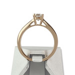 Solitaire d'occasion or 750 rose diamant - vue 3