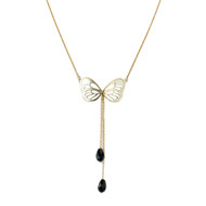Collier d'occasion or 375 jaune oxyde de zirconium