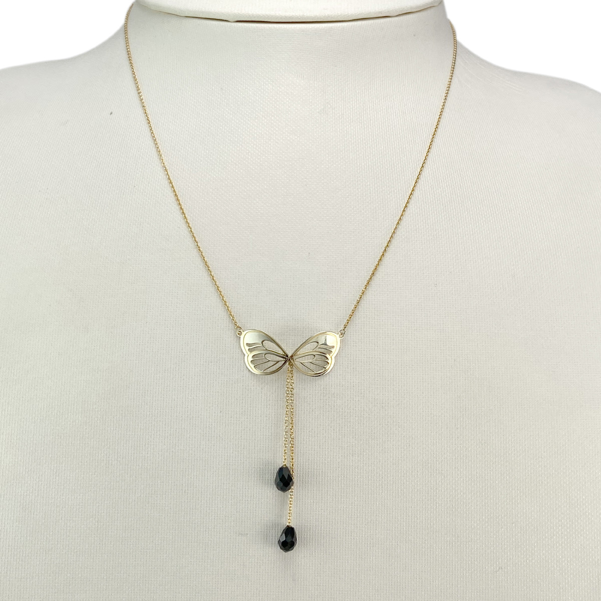 Collier d'occasion or 375 jaune oxyde de zirconium - vue 2