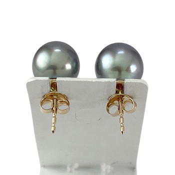 Boucles d'oreilles d'occasion or 750 jaune perlede tahiti