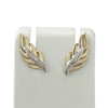 Boucles d'oreilles d'occasion or 750 jaune diamant - vue V1
