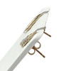 Boucles d'oreilles d'occasion or 750 jaune diamant - vue V2