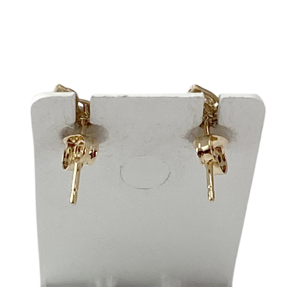 Boucles d'oreilles d'occasion or 750 jaune diamant - vue 3