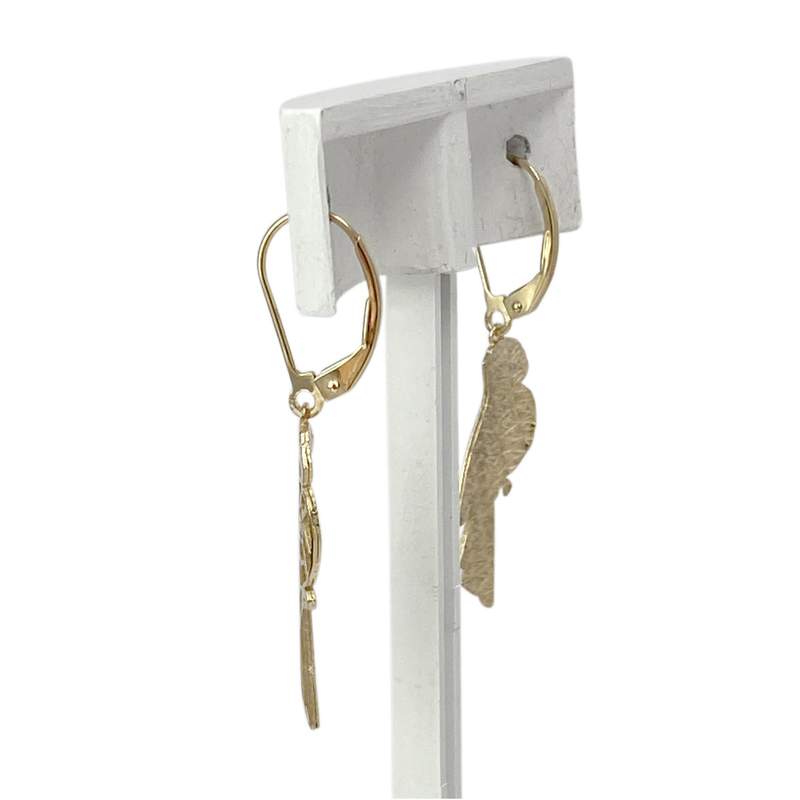 Boucles d'oreilles d'occasion or 750 jaune - vue 2