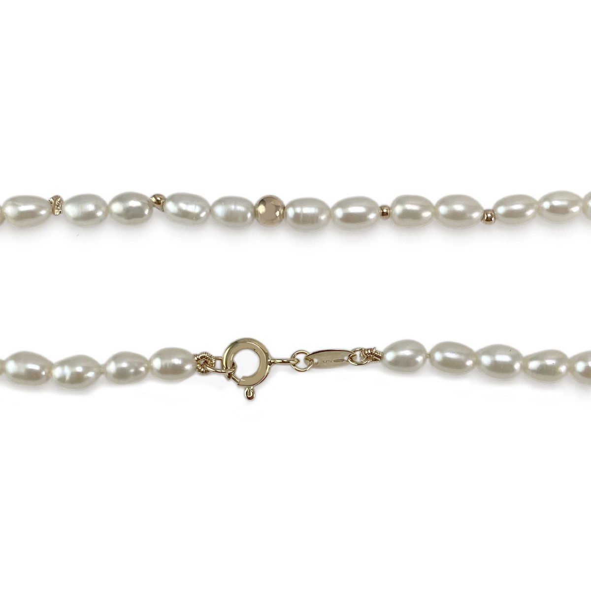 Collier d'occasion or 375 jaune perle de culture de chine - vue 3